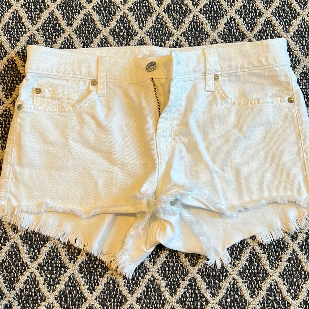 7 for all mankind white shorts